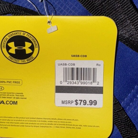 UA Under Armour STORM Cleanup Duffel Blue Baseball Equipment Bat Bag 25" NEW HTF - Picture 9 of 10